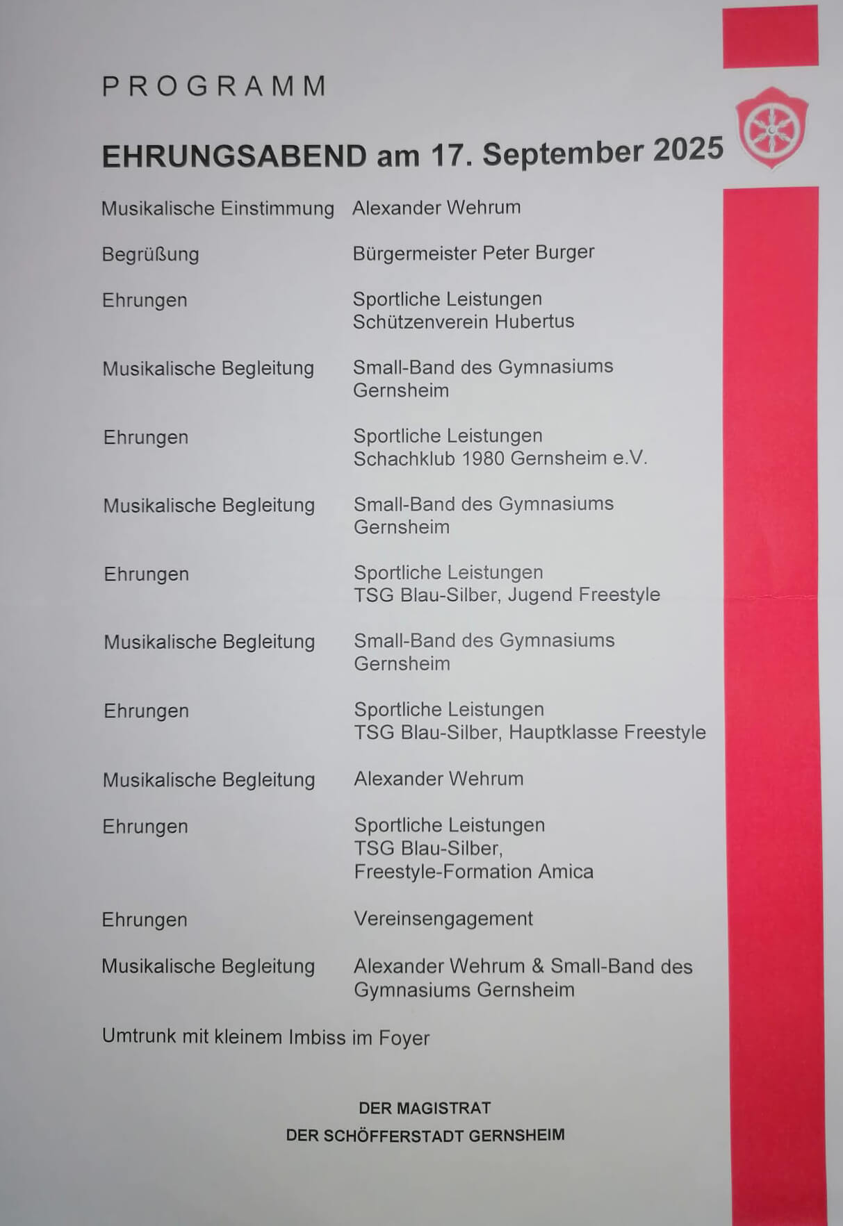 Gernsheimer Ehrungsabend - Bild 02